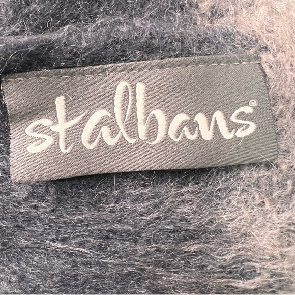 St Albans Mohair Grey Throw Fringe 49" x 70" - Picture 12 of 14